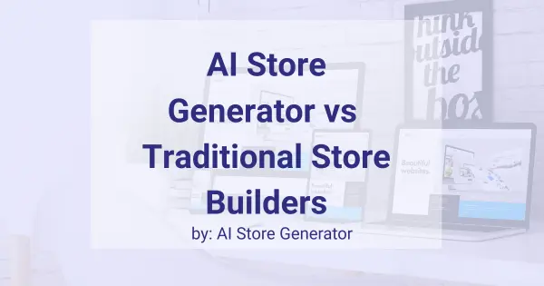 ai store generator vs traditional builders