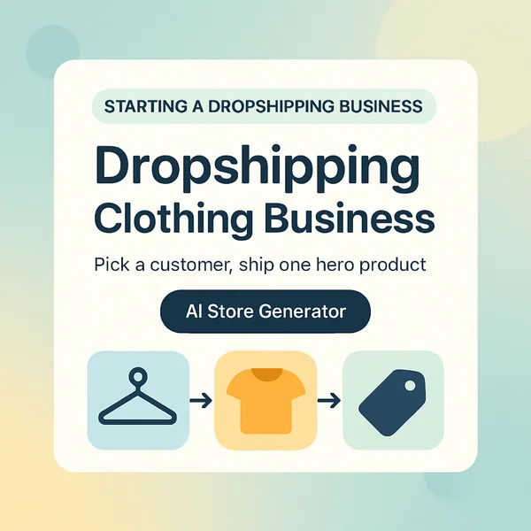How to start a dropshipping clothing business: pick a customer, vet suppliers, price for real margins, launch a hero product
