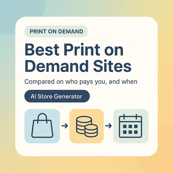 Best print on demand sites compared on who pays you and when the money reaches your bank