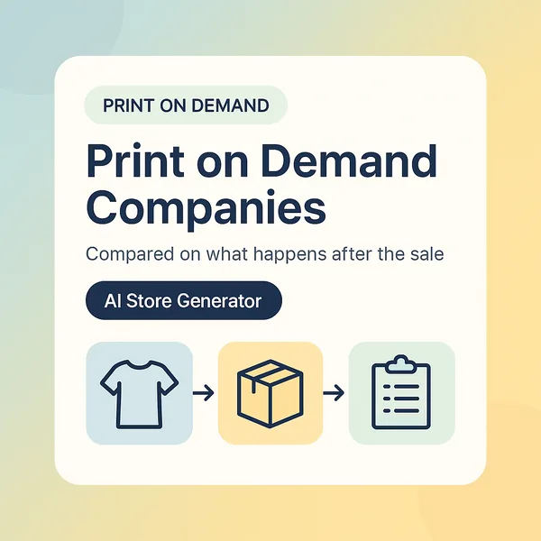 Print on demand companies compared on claim windows, size exchanges and who pays after a sale